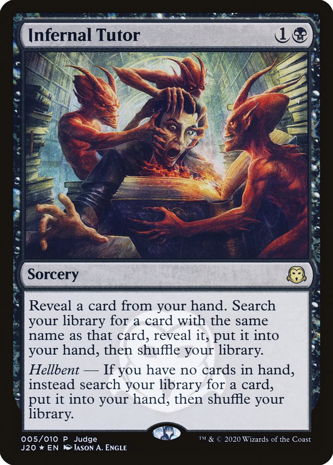 Infernal Tutor [Judge Gift Cards 2020] | Card Citadel