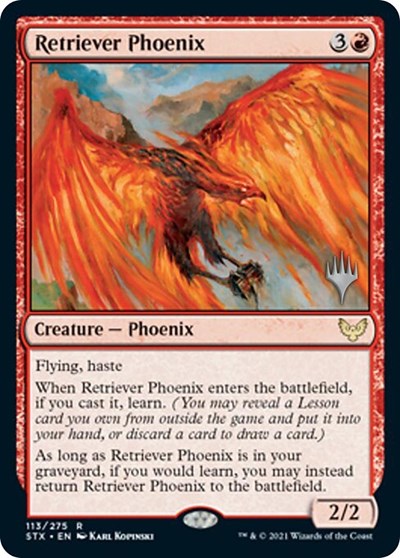 Retriever Phoenix (Promo Pack) [Strixhaven: School of Mages Promos] | Card Citadel