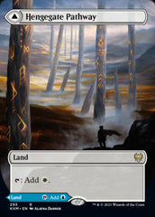 Hengegate Pathway // Mistgate Pathway (Borderless Alternate Art) [Kaldheim] | Card Citadel