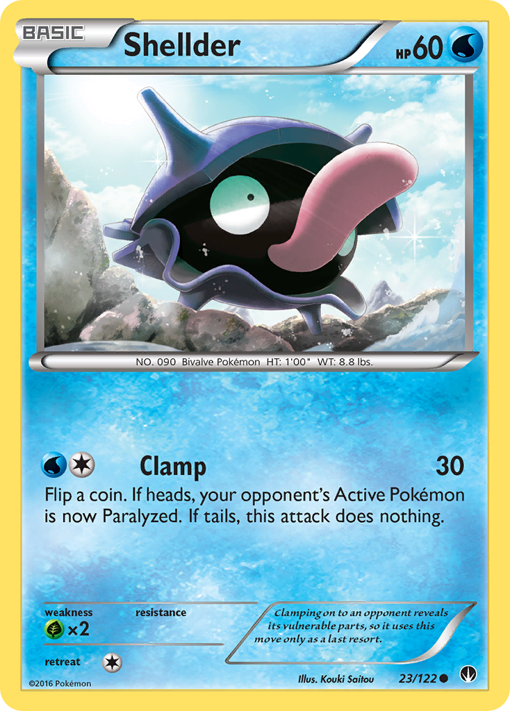 Shellder (23/122) [XY: BREAKpoint] | Card Citadel