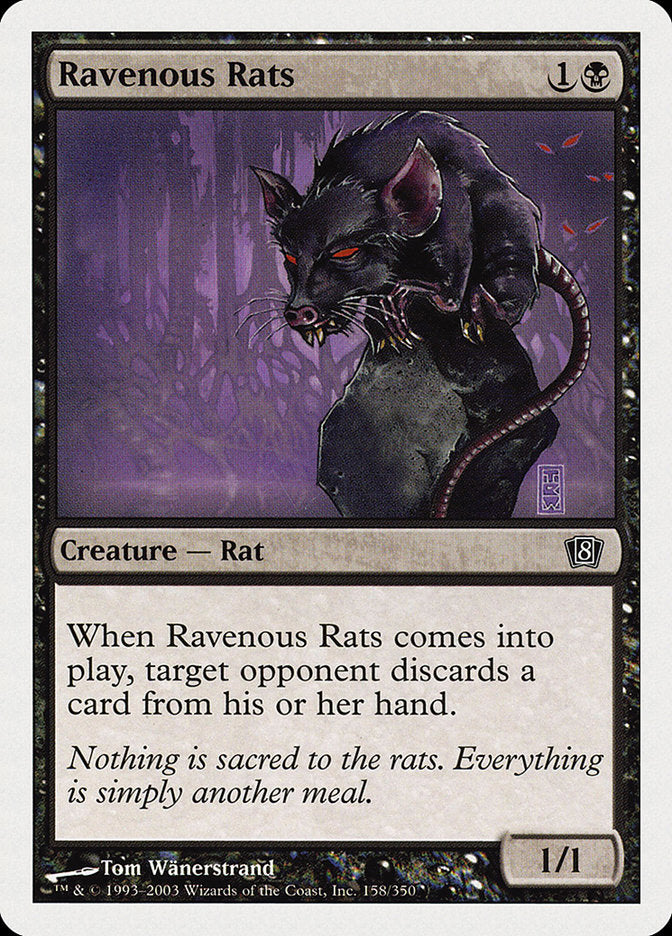 Ravenous Rats [Eighth Edition] | Card Citadel