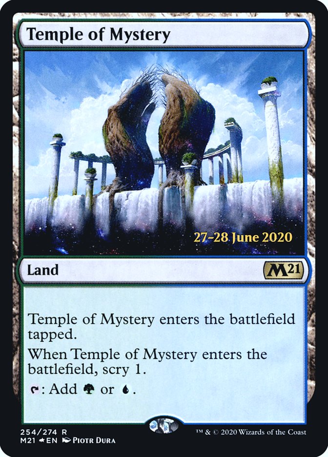 Temple of Mystery  [Core Set 2021 Prerelease Promos] | Card Citadel