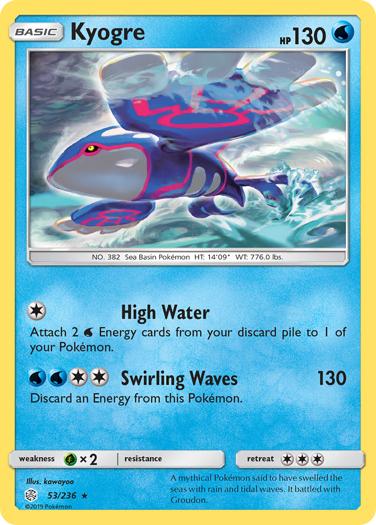 Kyogre (53/236) [Sun & Moon: Cosmic Eclipse] | Card Citadel