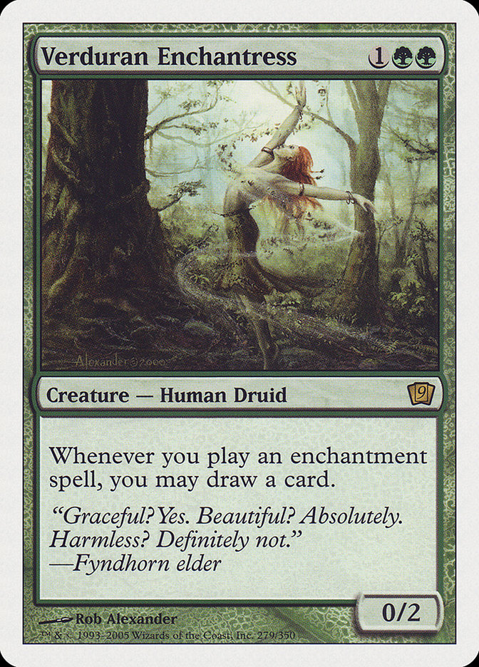 Verduran Enchantress [Ninth Edition] | Card Citadel