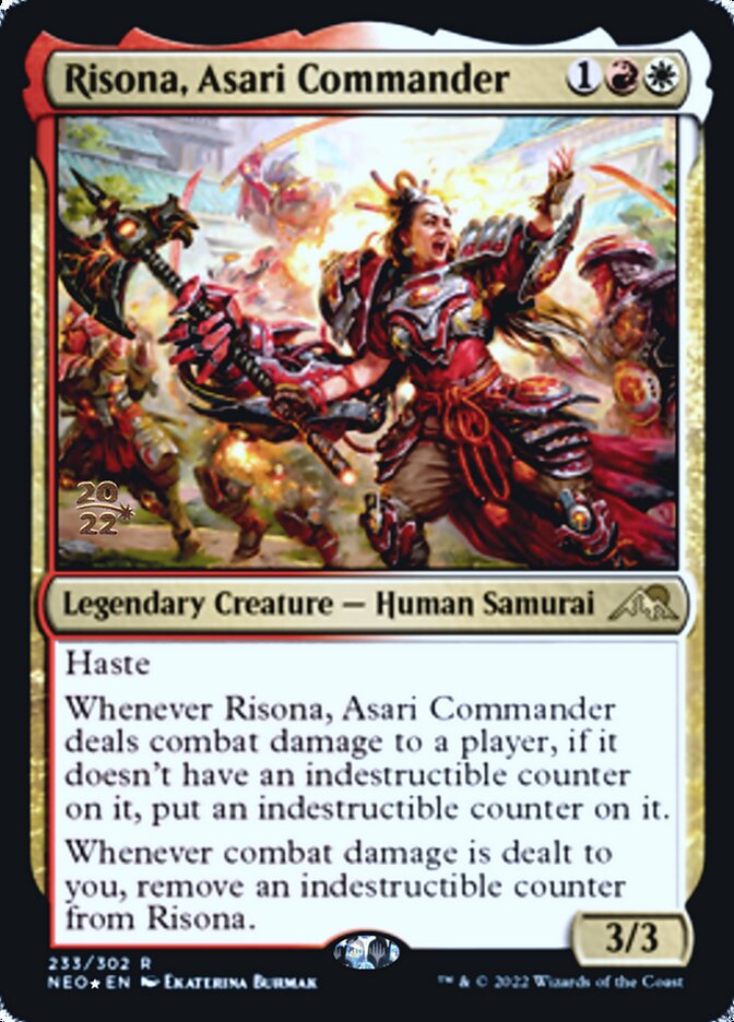 Risona, Asari Commander [Kamigawa: Neon Dynasty Prerelease Promos] | Card Citadel