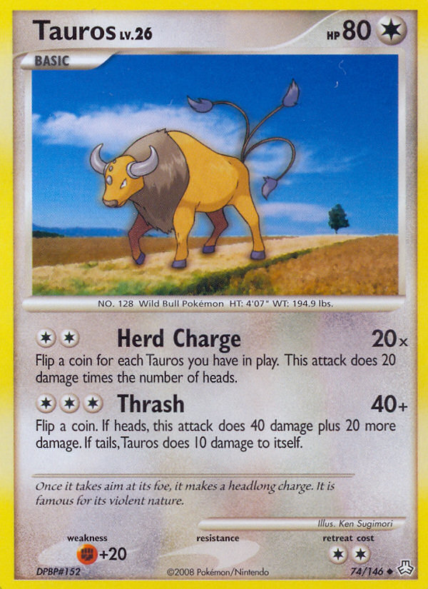 Tauros (74/146) [Diamond & Pearl: Legends Awakened] | Card Citadel