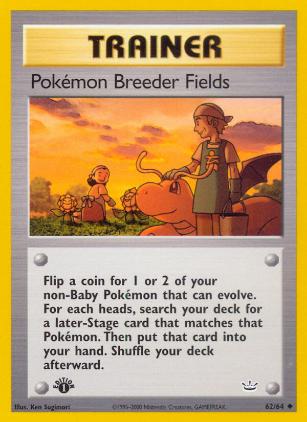 Pokemon Breeder Fields (62/64) [Neo Revelation 1st Edition] | Card Citadel