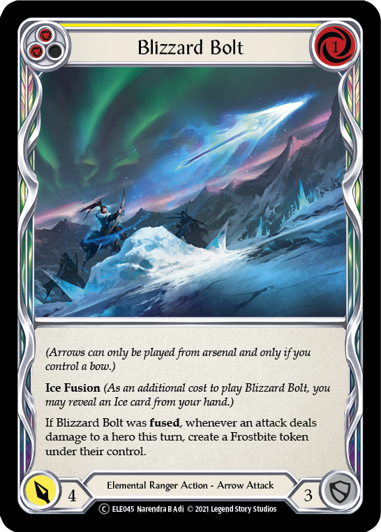 Blizzard Bolt (Yellow) [U-ELE045] Unlimited Normal | Card Citadel