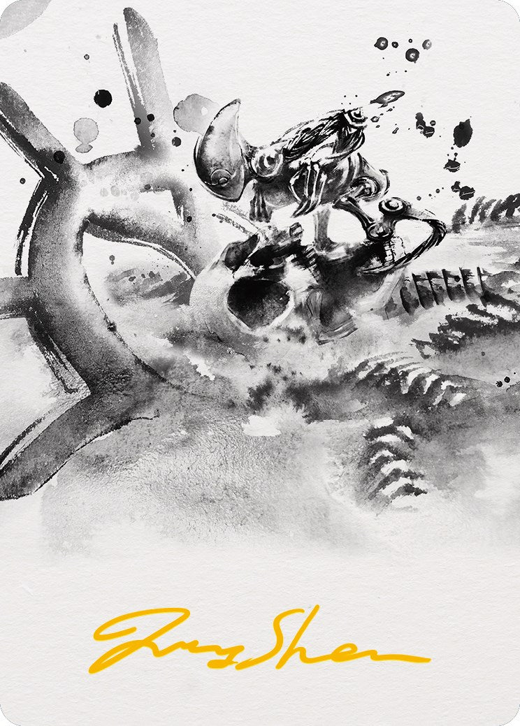 Myr Convert Art Card (Gold-Stamped Signature) [Phyrexia: All Will Be One Art Series] | Card Citadel