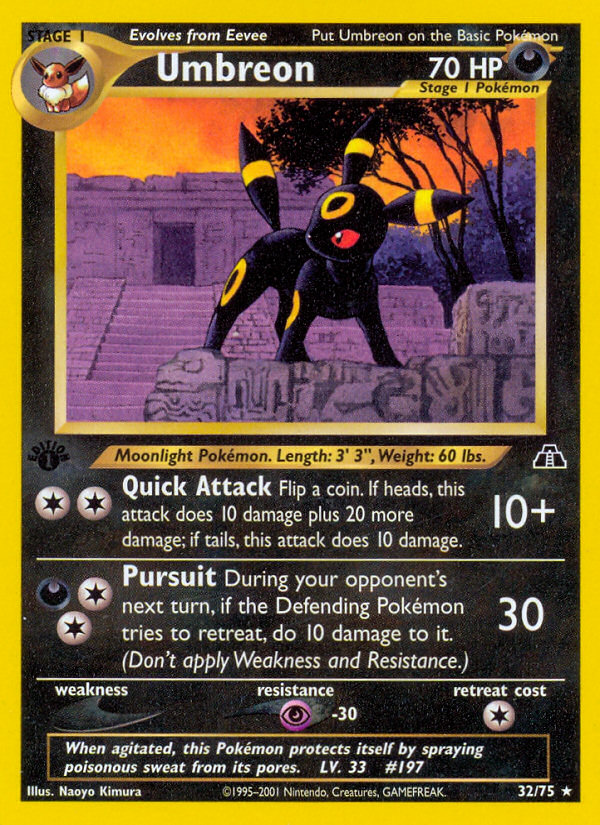 Umbreon (32/75) [Neo Discovery 1st Edition] | Card Citadel