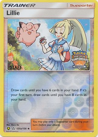 Lillie (125a/156) (Regional Promo Staff) [Sun & Moon: Ultra Prism] | Card Citadel