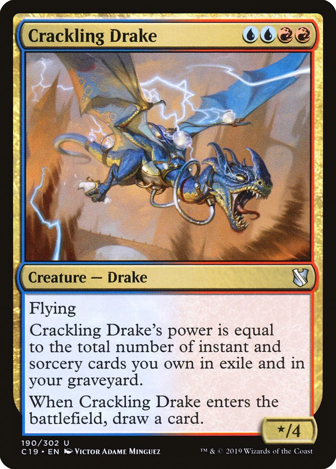 Crackling Drake [Commander 2019] | Card Citadel