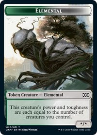 Elemental // Treasure Double-sided Token [Double Masters Tokens] | Card Citadel