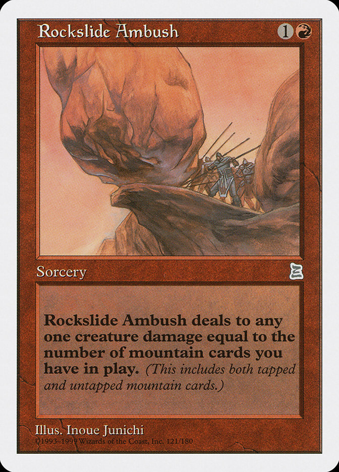 Rockslide Ambush [Portal Three Kingdoms] | Card Citadel