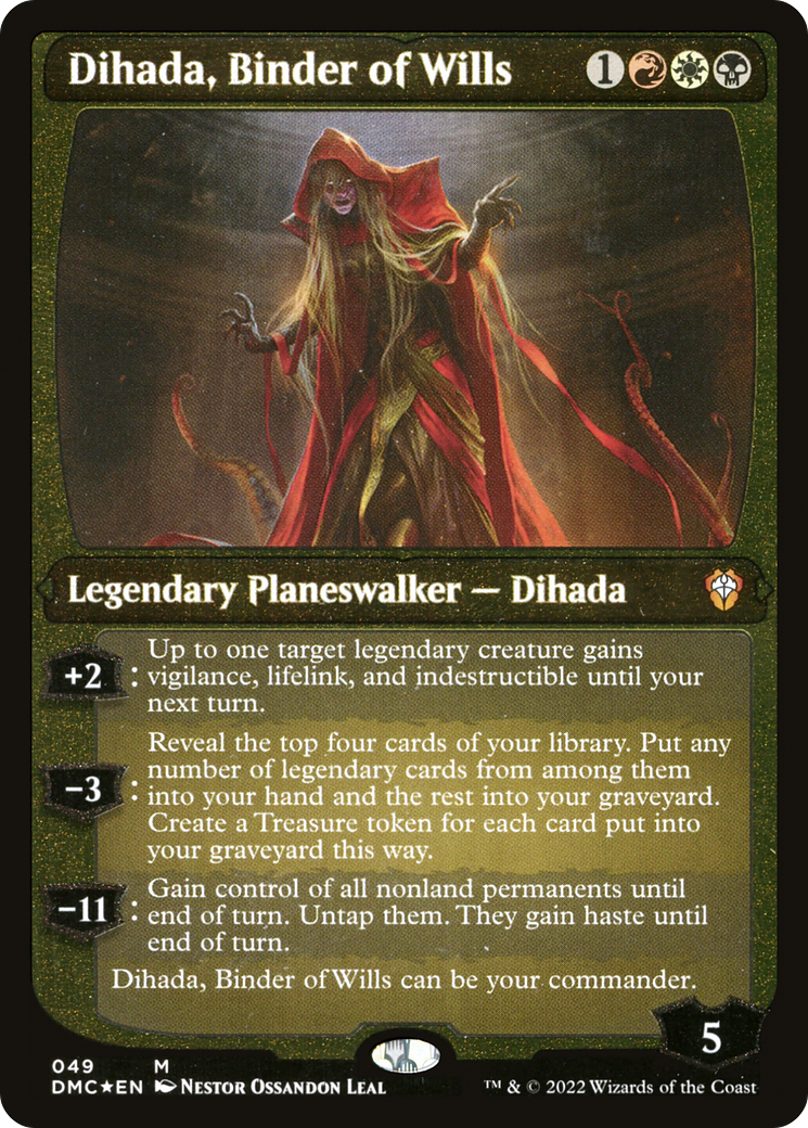 Dihada, Binder of Wills (Showcase Display Commander) [Dominaria United Commander] | Card Citadel