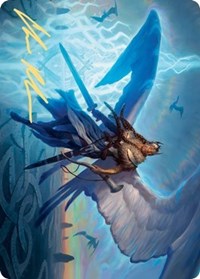 Righteous Valkyrie Art Card (Gold-Stamped Signature) [Kaldheim: Art Series] | Card Citadel