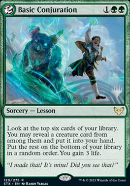 Basic Conjuration (Promo Pack) [Strixhaven: School of Mages Promos] | Card Citadel