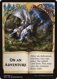 On An Adventure // Spirit Double-sided Token (Challenger 2020) [Unique and Miscellaneous Promos] | Card Citadel