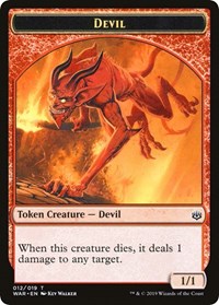 Devil // Satyr Double-sided Token (Challenger 2020) [Unique and Miscellaneous Promos] | Card Citadel