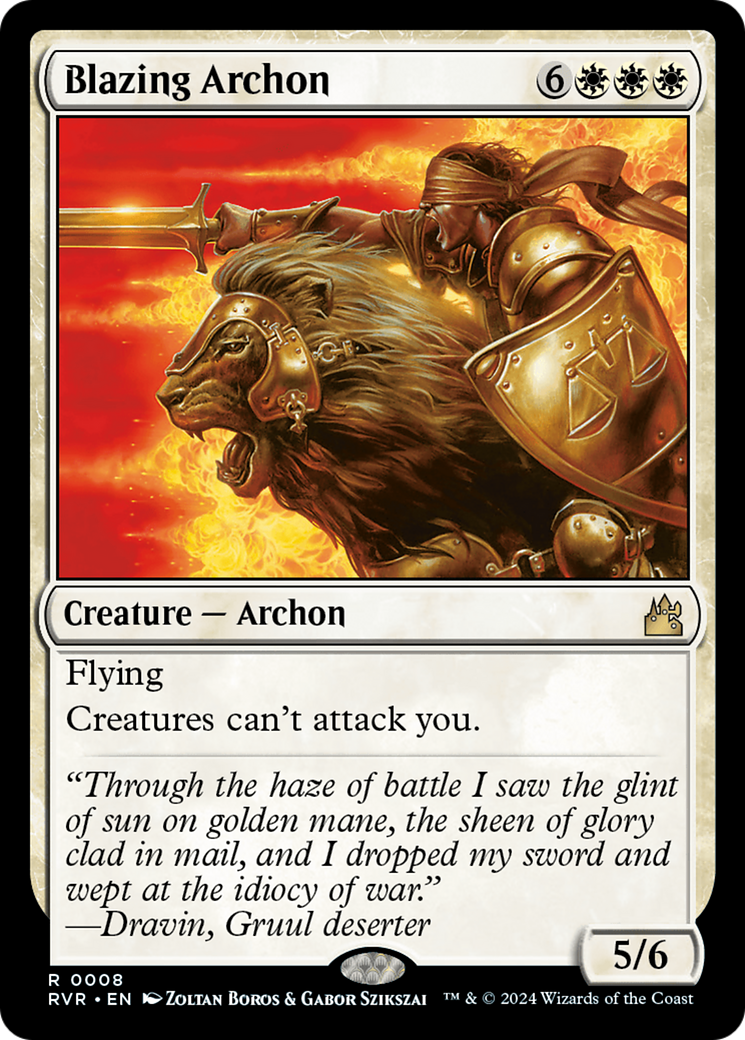 Blazing Archon [Ravnica Remastered] | Card Citadel