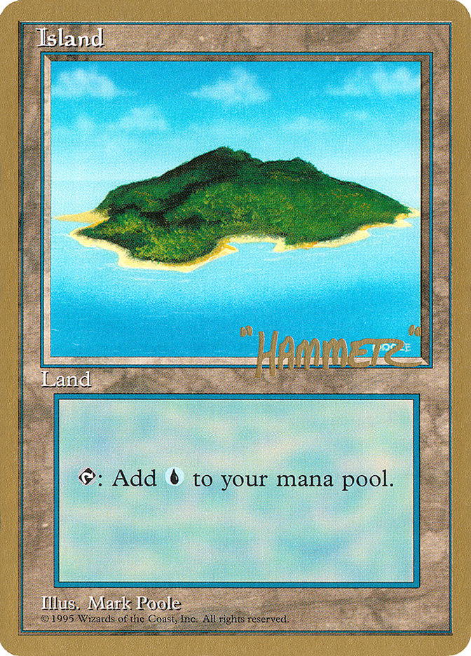 Island (shr367) (Shawn "Hammer" Regnier) [Pro Tour Collector Set] | Card Citadel