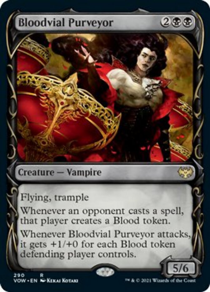 Bloodvial Purveyor (Showcase Fang Frame) [Innistrad: Crimson Vow] | Card Citadel