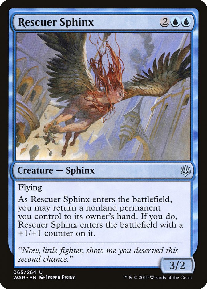 Rescuer Sphinx [War of the Spark] | Card Citadel
