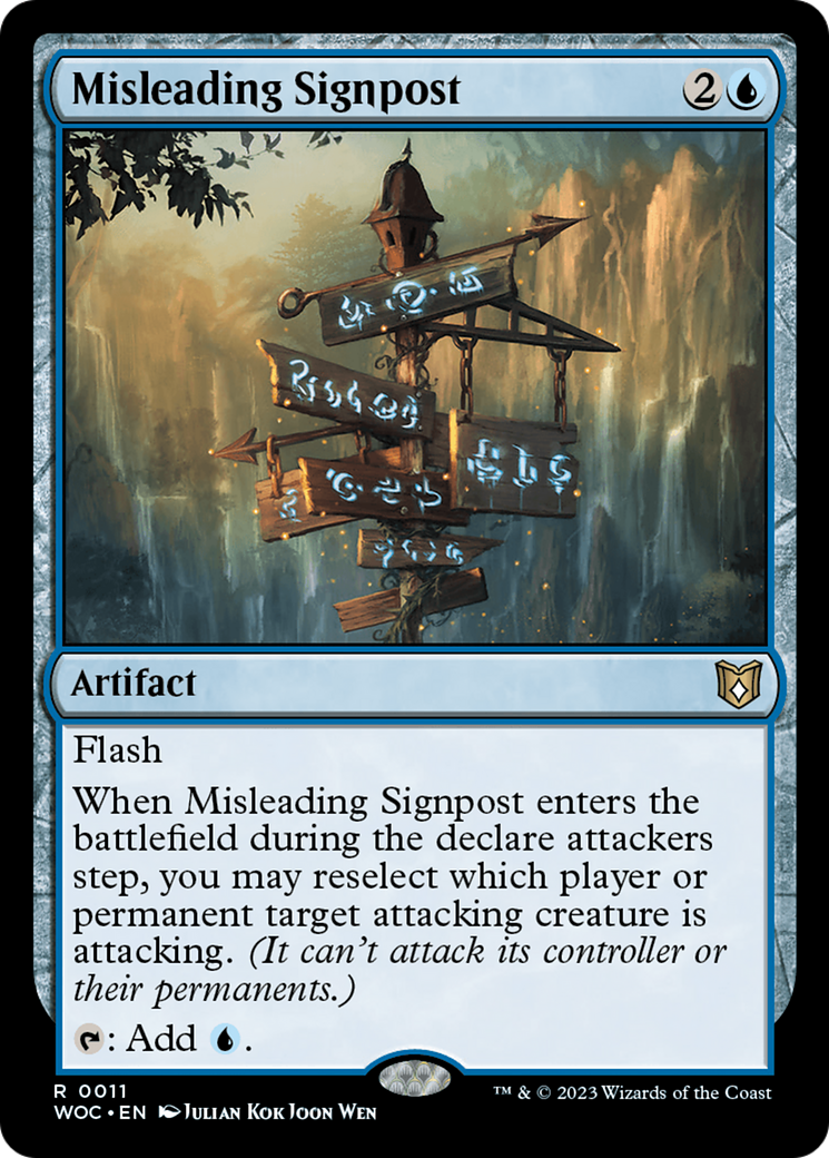 Misleading Signpost [Wilds of Eldraine Commander] | Card Citadel