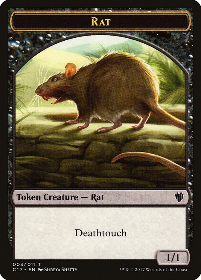 Rat Token [Commander 2017 Tokens] | Card Citadel