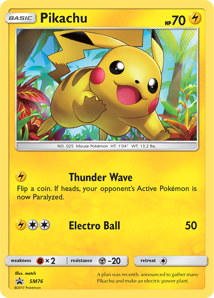 Pikachu (SM76) [Sun & Moon: Black Star Promos] | Card Citadel