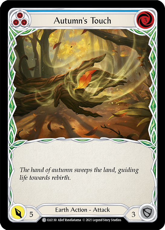 Autumn's Touch (Blue) [ELE130] (Tales of Aria)  1st Edition Normal | Card Citadel