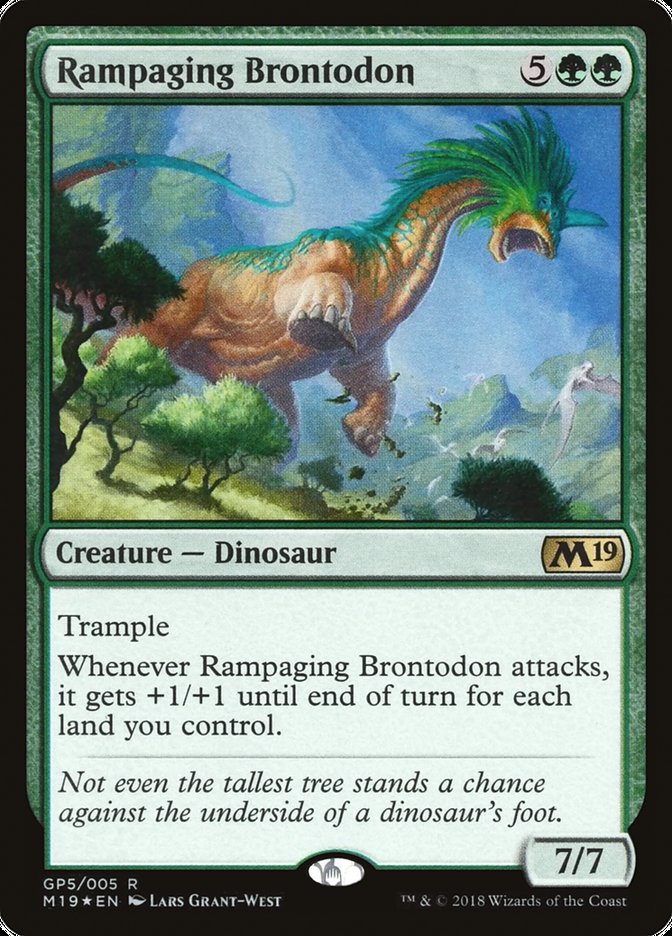 Rampaging Brontodon (2018 Gift Pack) [M19 Gift Pack] | Card Citadel