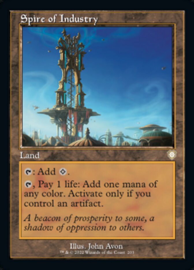 Spire of Industry (Retro) [The Brothers' War Commander] | Card Citadel