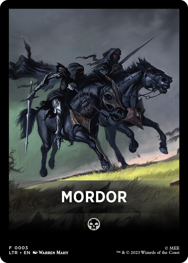 Mordor Theme Card [The Lord of the Rings: Tales of Middle-Earth Tokens] | Card Citadel