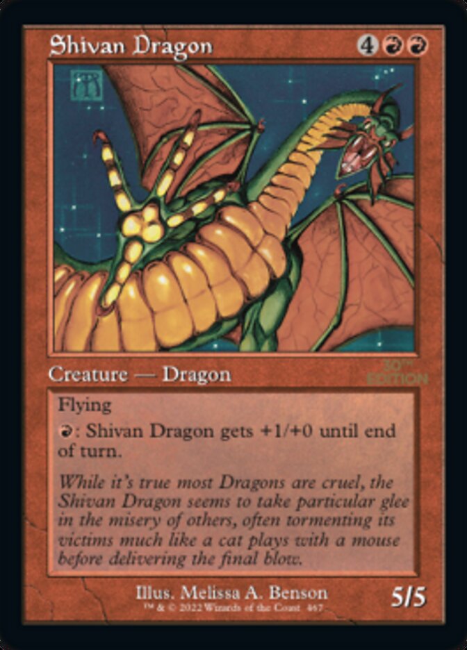 Shivan Dragon (Retro) [30th Anniversary Edition] | Card Citadel