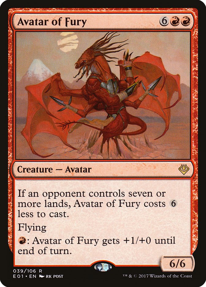 Avatar of Fury [Archenemy: Nicol Bolas] | Card Citadel