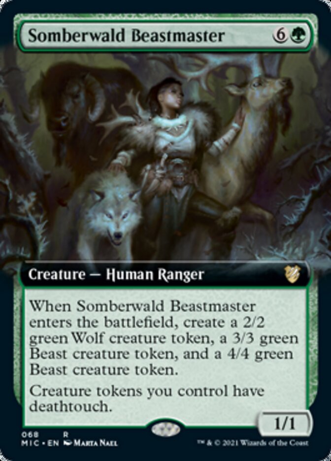 Somberwald Beastmaster (Extended) [Innistrad: Midnight Hunt Commander] | Card Citadel