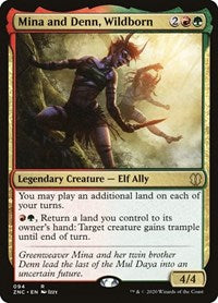 Mina and Denn, Wildborn [Zendikar Rising Commander] | Card Citadel