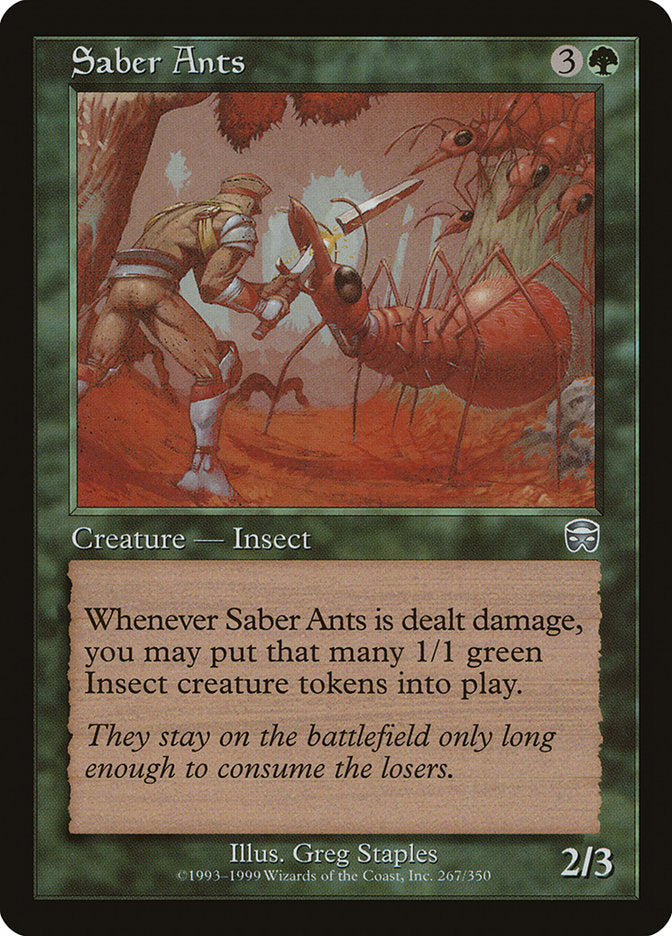 Saber Ants [Mercadian Masques] | Card Citadel