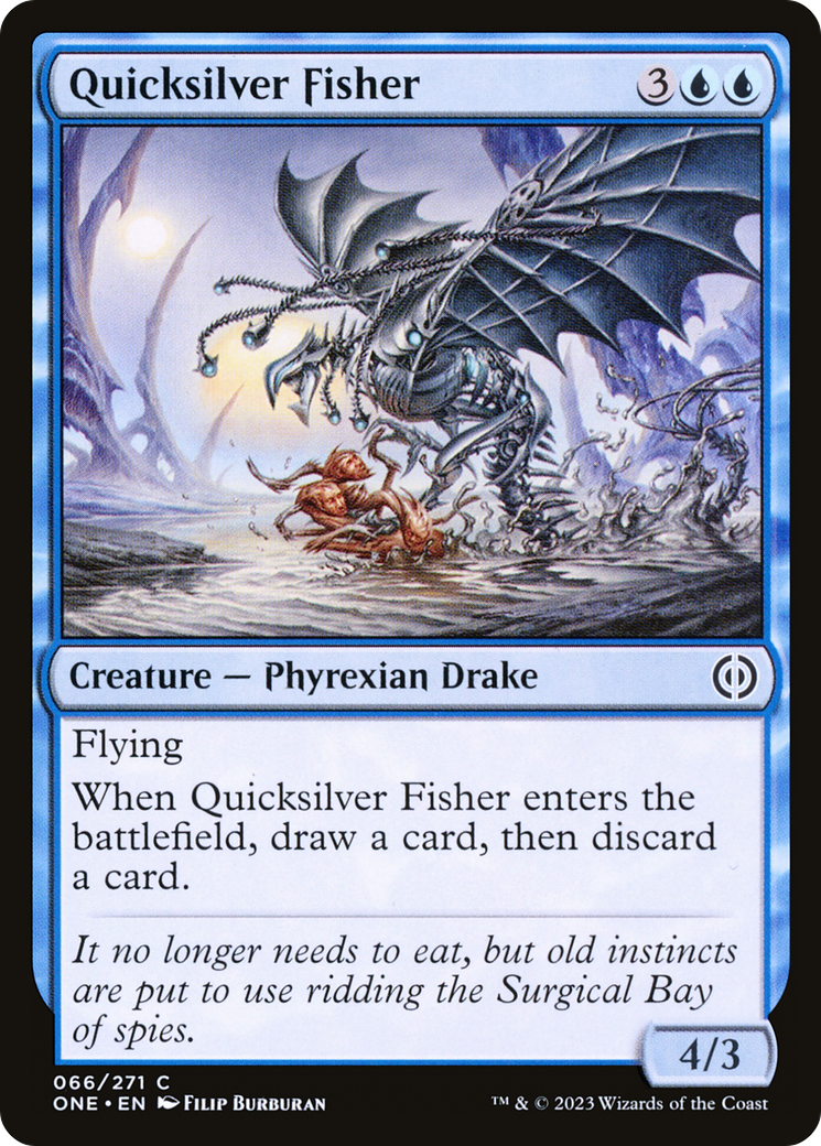 Quicksilver Fisher [Phyrexia: All Will Be One] | Card Citadel