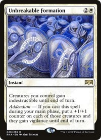 Unbreakable Formation [Ravnica Allegiance Promos] | Card Citadel