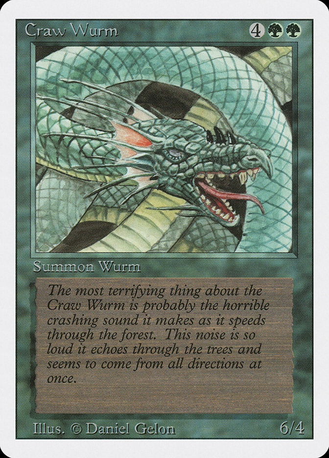 Craw Wurm [Revised Edition] | Card Citadel