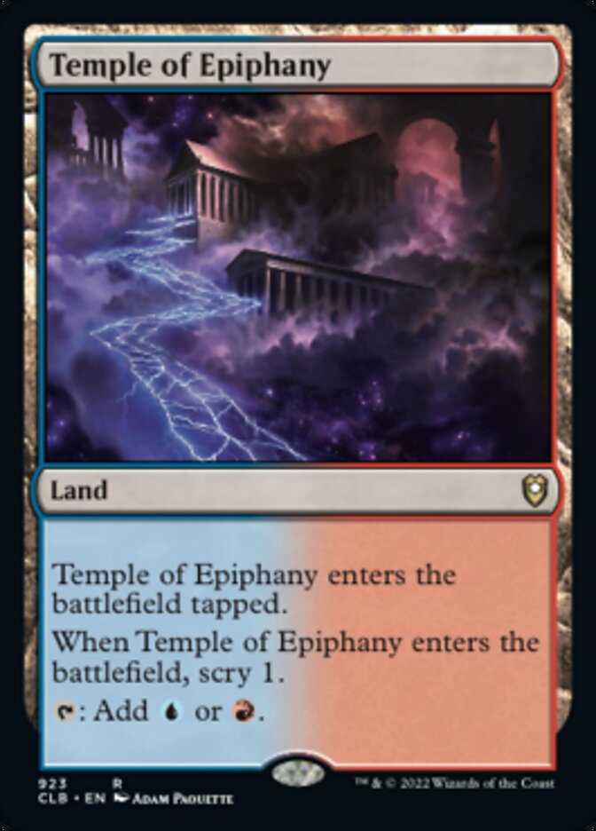 Temple of Epiphany [Commander Legends: Battle for Baldur's Gate] | Card Citadel