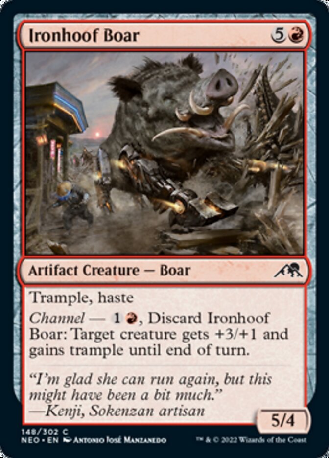 Ironhoof Boar [Kamigawa: Neon Dynasty] | Card Citadel