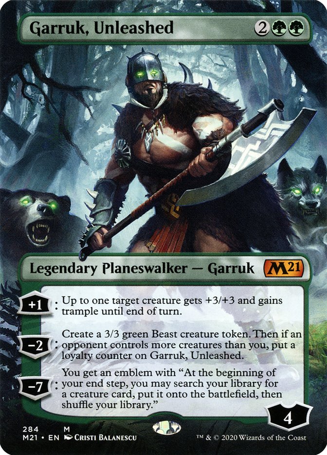 Garruk, Unleashed (Borderless) [Core Set 2021] | Card Citadel