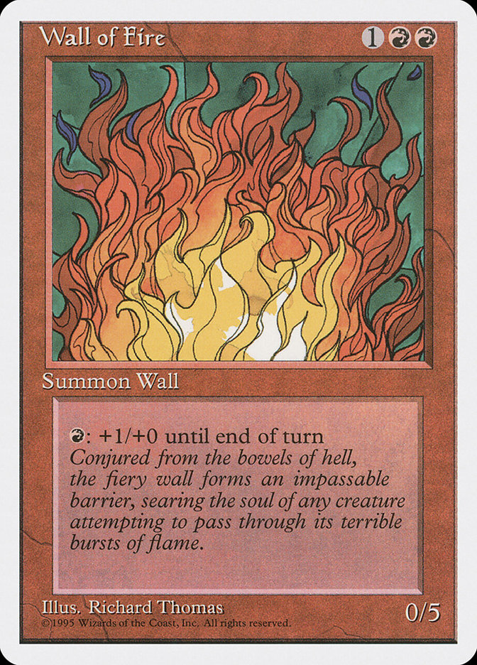 Wall of Fire [Fourth Edition] | Card Citadel