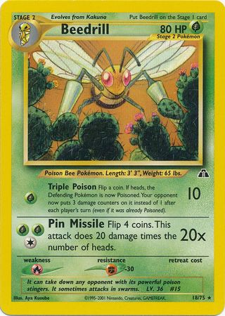 Beedrill (18/75) [Neo Discovery Unlimited] | Card Citadel