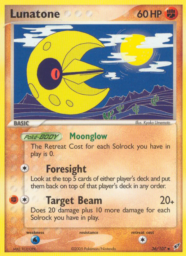 Lunatone (36/107) [EX: Deoxys] | Card Citadel