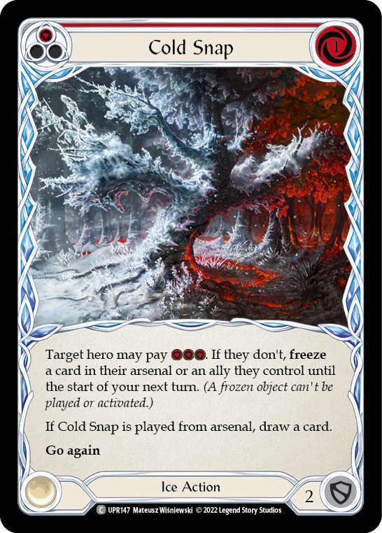 Cold Snap (Red) [UPR147] (Uprising)  Rainbow Foil | Card Citadel