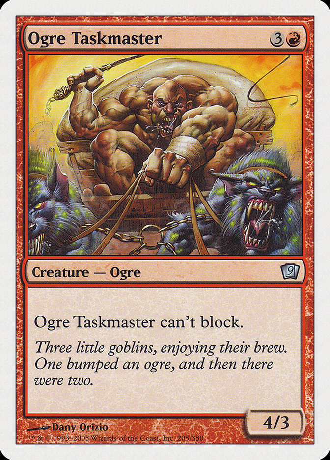 Ogre Taskmaster [Ninth Edition] | Card Citadel